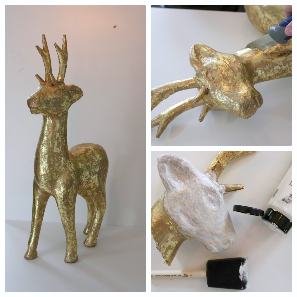 Little Pink Monster's tutorial on DIY deer mounts & polk dot rhinos!