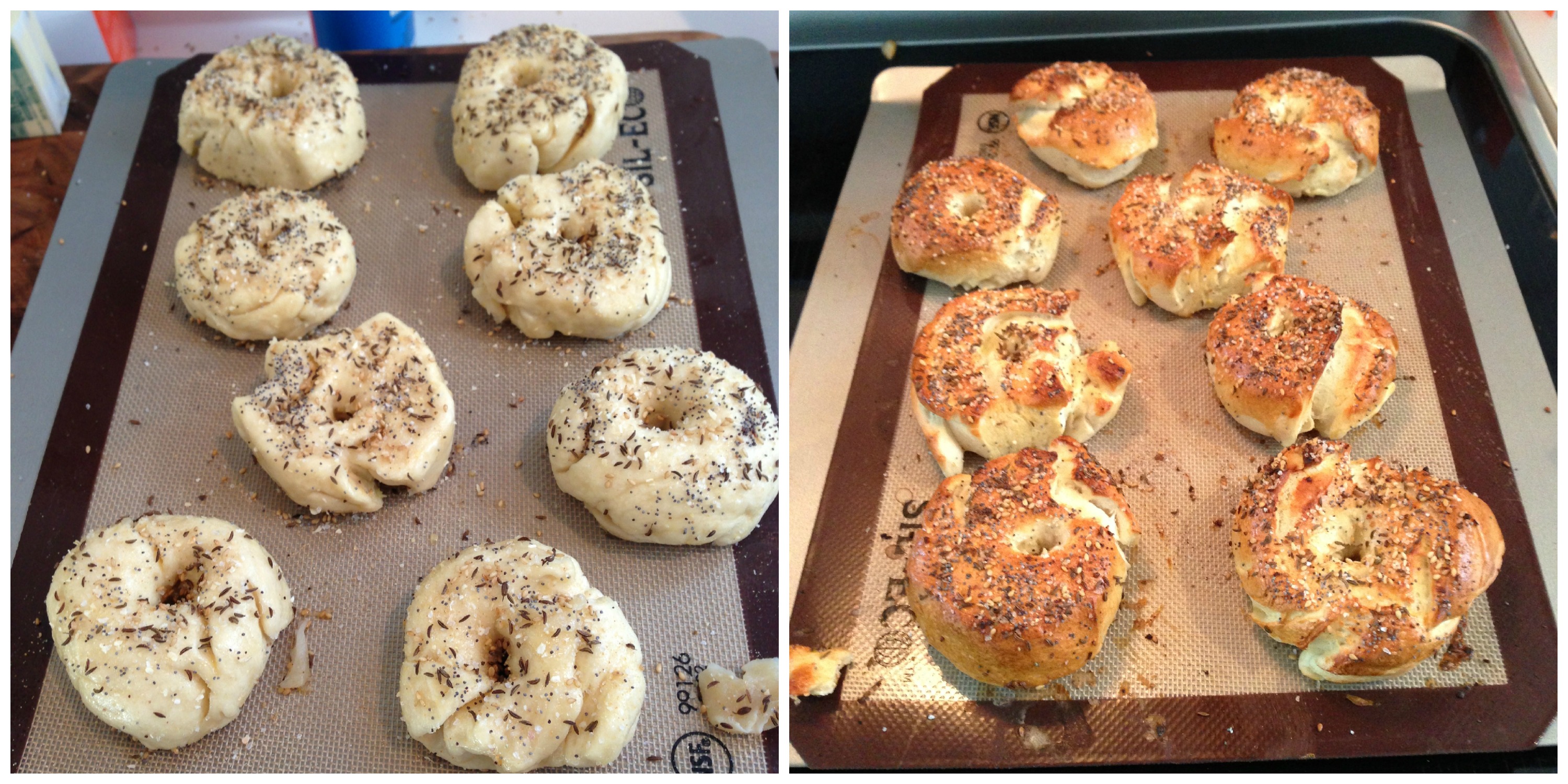 homemade everything bagels