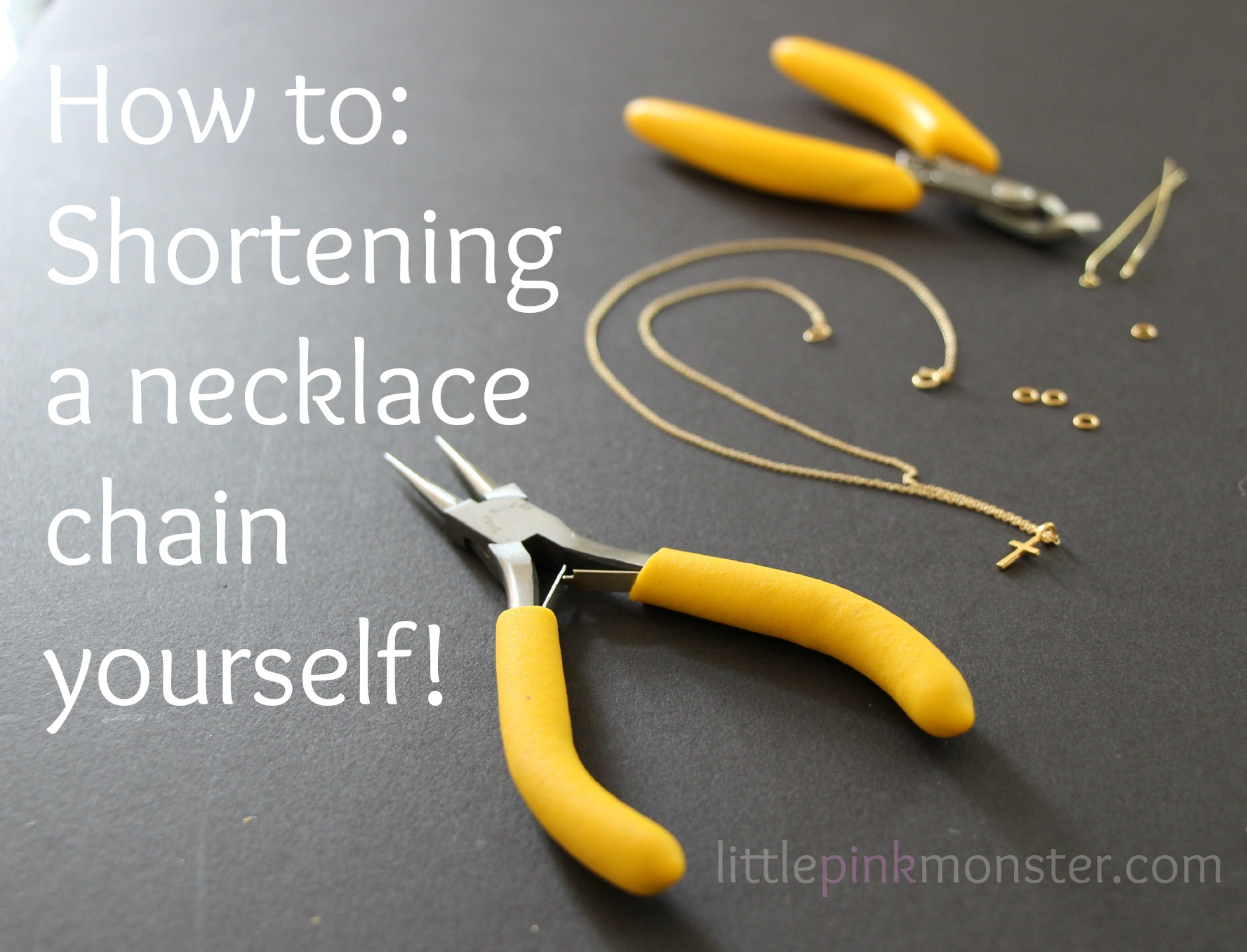 How to shorten a necklace chain yourself