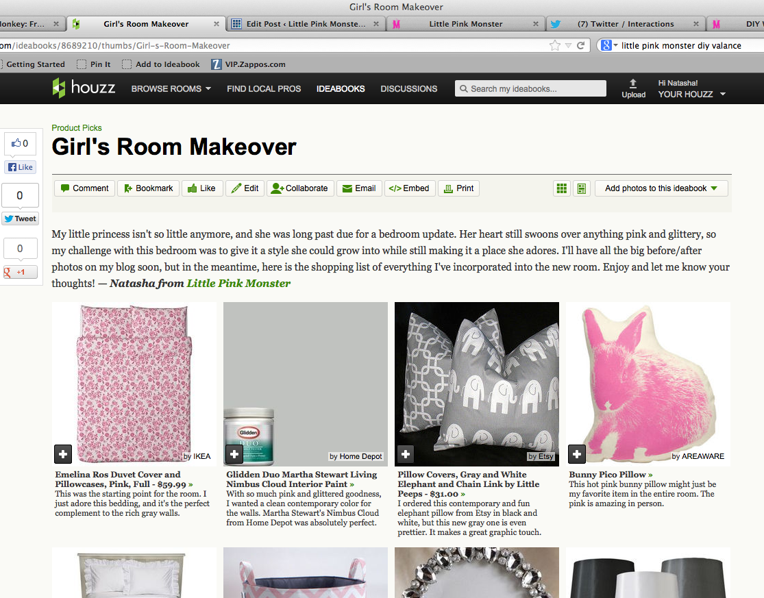 Little Pink Monster:: Houzz Ideabook