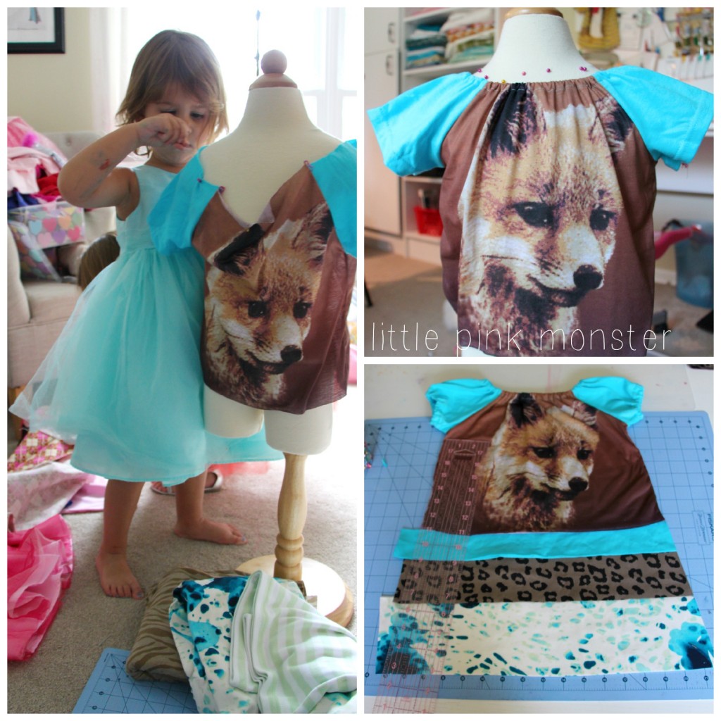 Foxy Girl DIY Tshirt Dress by Little Pink Monster