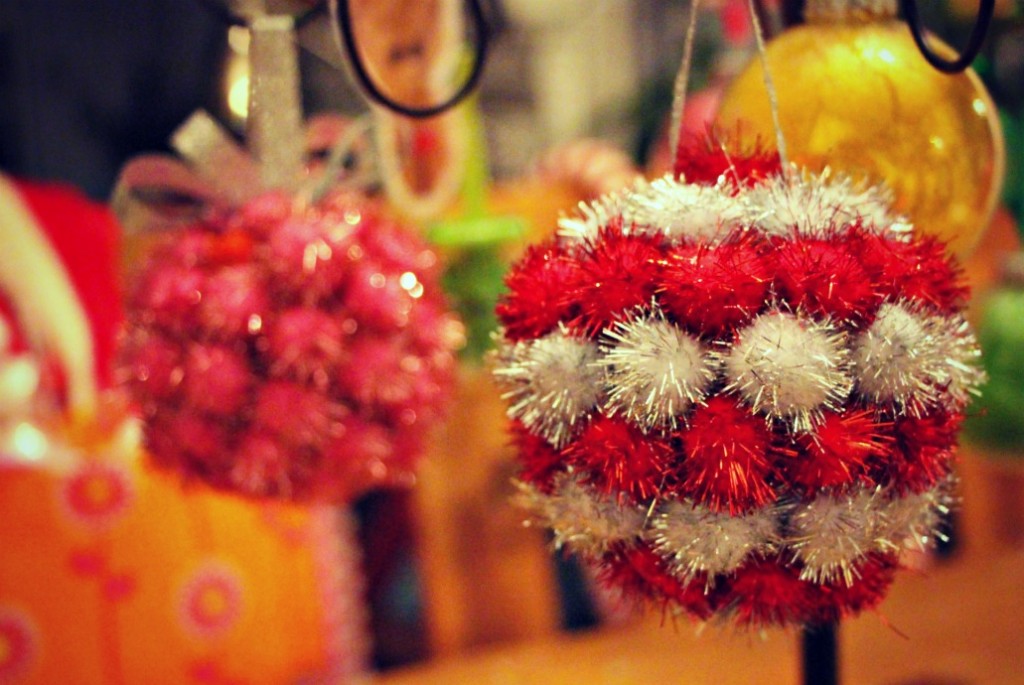 pom pom pomander ornaments