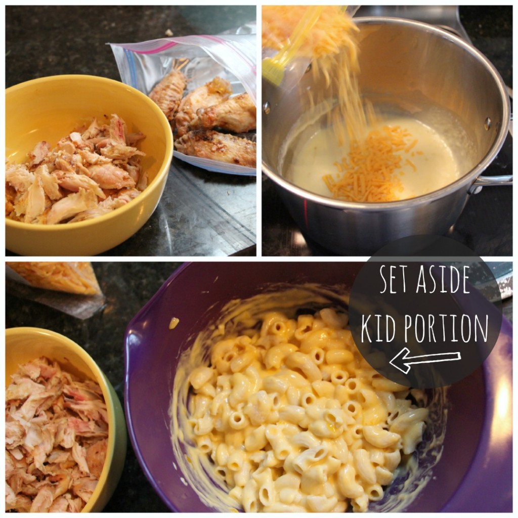 gluten free bbq macaroni & cheese (using leftover chicken!)