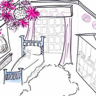 The not-too-princess girl’s bedroom makeover!