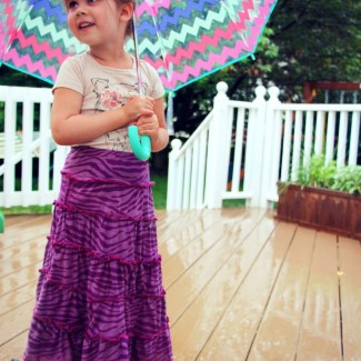 Children’s Tiered Knit Maxi Skirt Tutorial