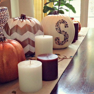 Monogrammed, Chevron & Glitter Pumpkins…Oh My!